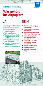 Tafel 22: Altpapier-Recycling (2) – Was gehört ...