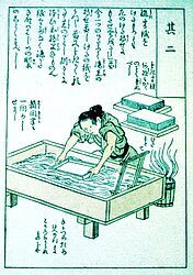 Papierschöpfer Japan